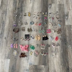 Lot of 72 pair of various earrings